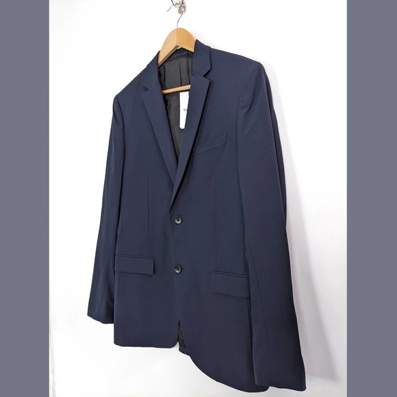 Theory Size 40 L Mens XYLO NP UOMO Suit Jacket with 98% Wool In Deep Navy - Picture 5 of 12